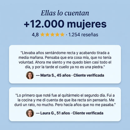 Corrector de postura reforzada