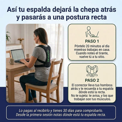 Corrector de postura reforzada